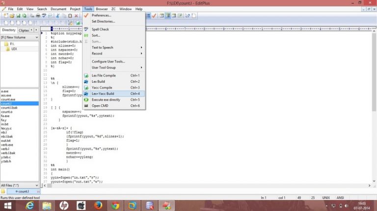 Flex For Windows Lex And Yacc Bison Installer For Windows 7 8 1 10 32 