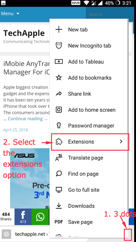 Access App or Extension Individually