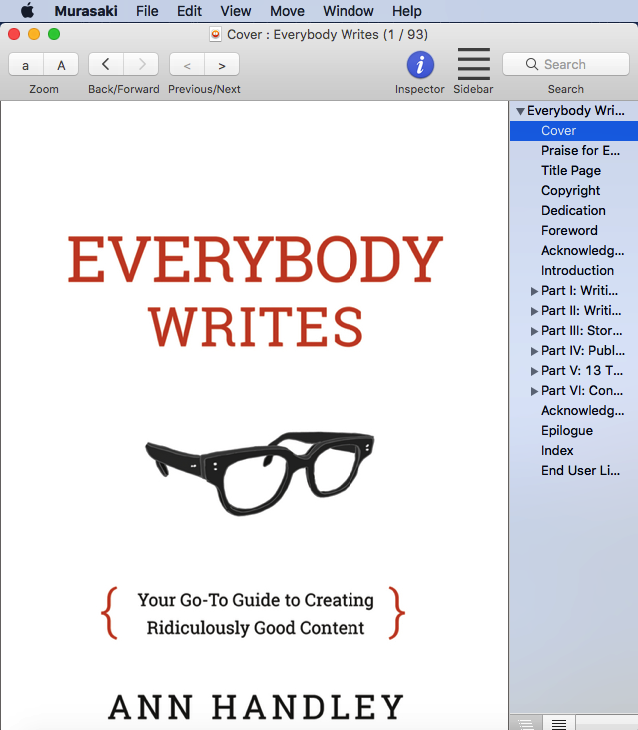 Murasaki ePub reader for Mac OS X