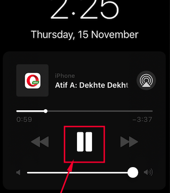 Music Playback still continues on Lockscreen or other apps on iPhone